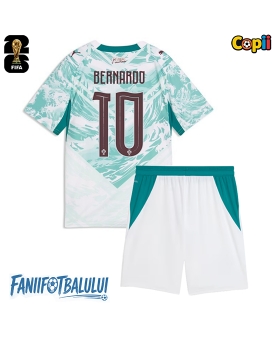 Portugalia Bernardo Silva #10 Echipament de Fotbal Replică Mondial 2026 Copii Deplasare (+ Șorturi)